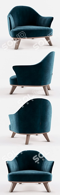 Elegant Desiree Alasia Chair 3D model image 2