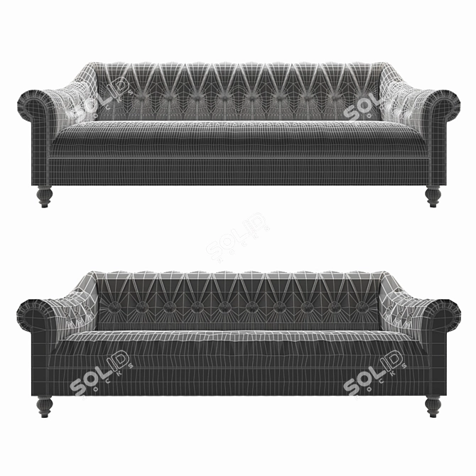 Elegant Eichholtz Brian Sofa & Armchair 3D model image 2