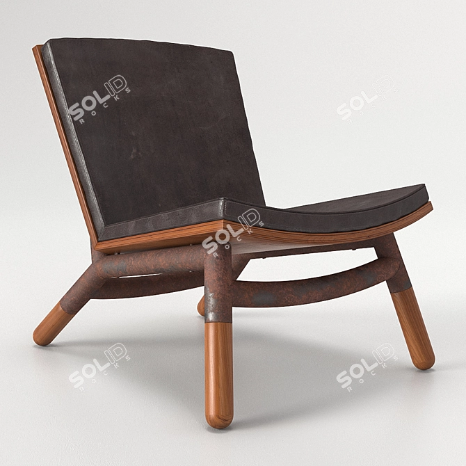 Contemporary Java Chair 3D model image 1