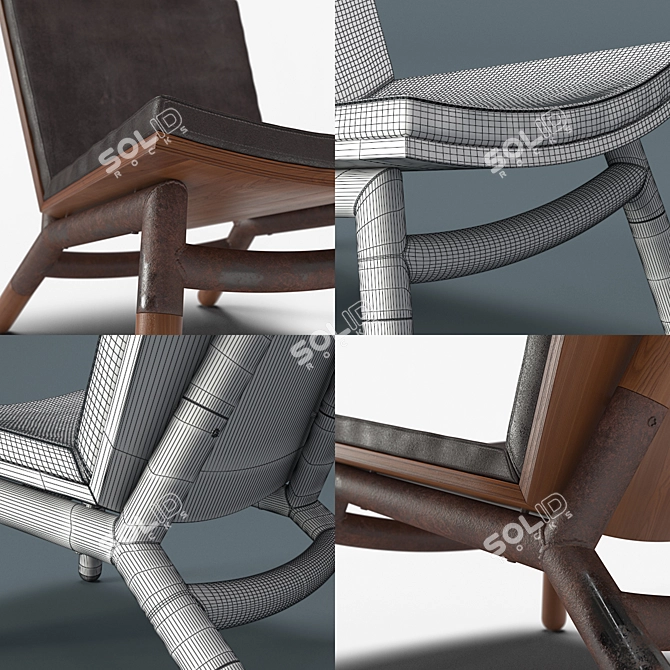 Contemporary Java Chair 3D model image 3