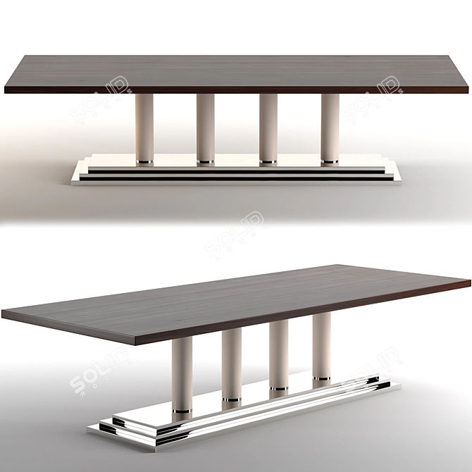 Eraclito Heritage Table: Elegant, Functional, and High-Quality 3D model image 1