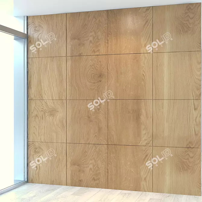 Wood Panel | Two Cut Designs 3D model image 1