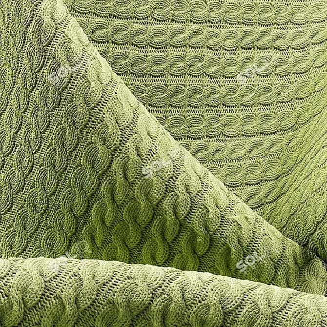 Knitted Fabric Collection: 3 Colors, 3ds Max, FBX & Textures 3D model image 2