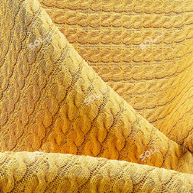 Knitted Fabric Collection: 3 Colors, 3ds Max, FBX & Textures 3D model image 3