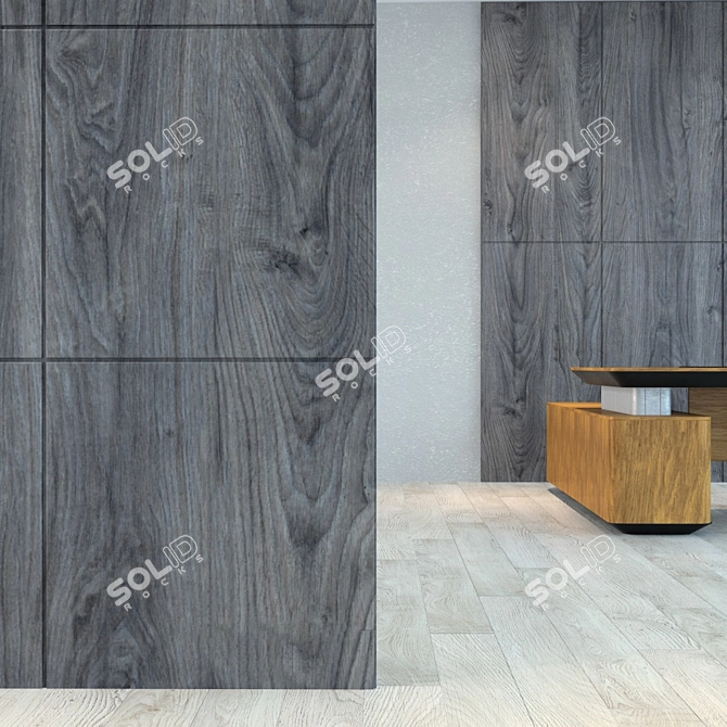Versatile Wood Panel for Interior Design. 3D model image 2