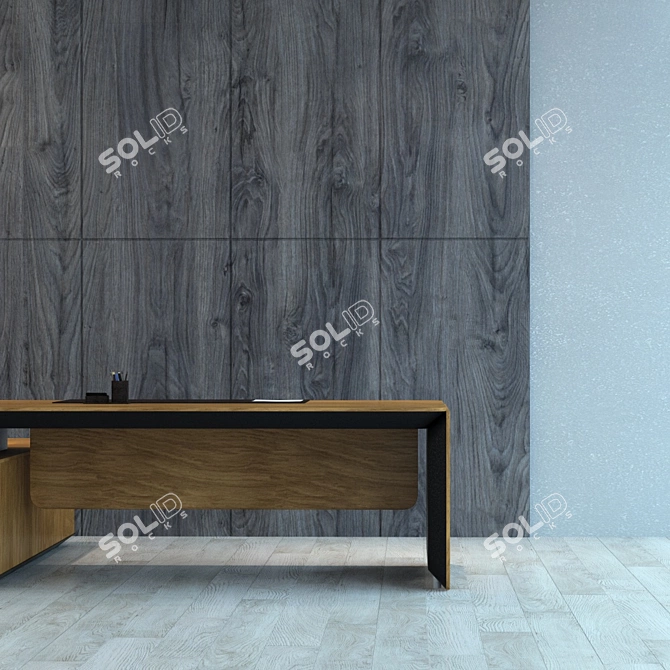 Versatile Wood Panel for Interior Design. 3D model image 3