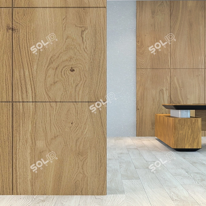 Title: Wooden Panel - Natural Design Solution 3D model image 2