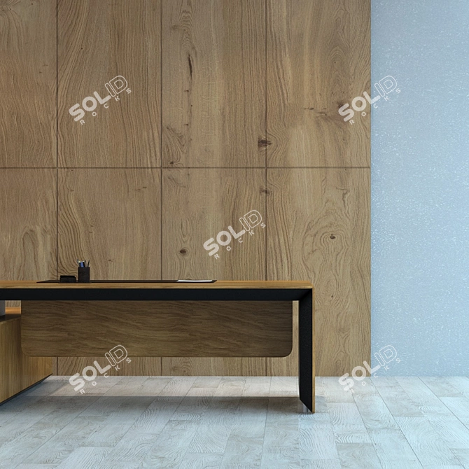 Title: Wooden Panel - Natural Design Solution 3D model image 3