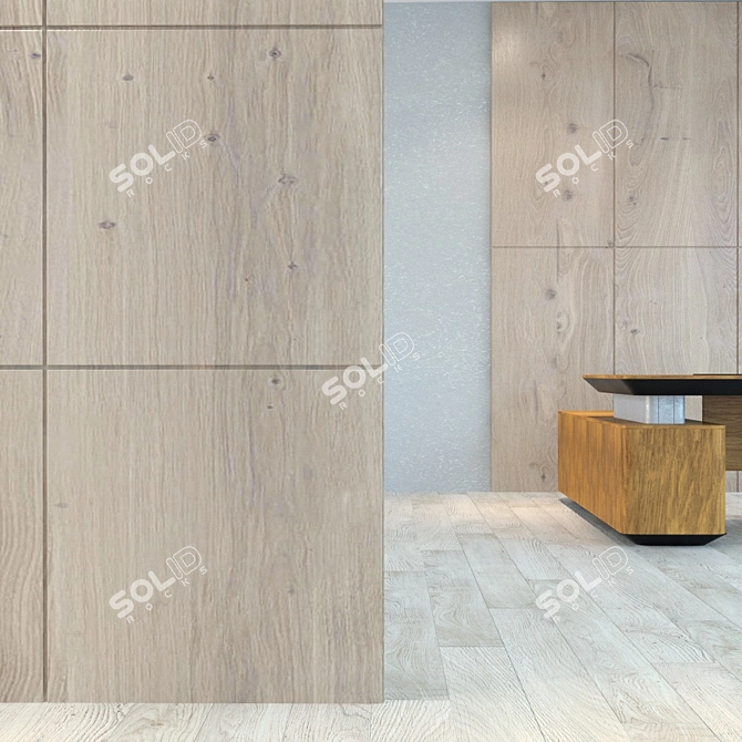 Wood Panel 20: Versatile, Easy-to-Edit Design 3D model image 2