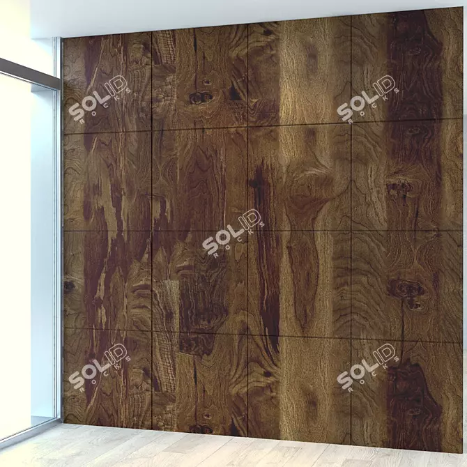 Wood Panel 31 - Versatile and Editable 3D model image 1