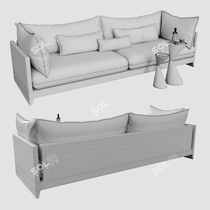 Corona Outdoor Sofa Set 3D model image 3