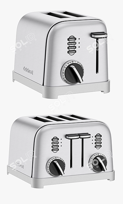 Cuisinart Classic Toasters: High-Quality Toasting with Sleek Design 3D model image 2