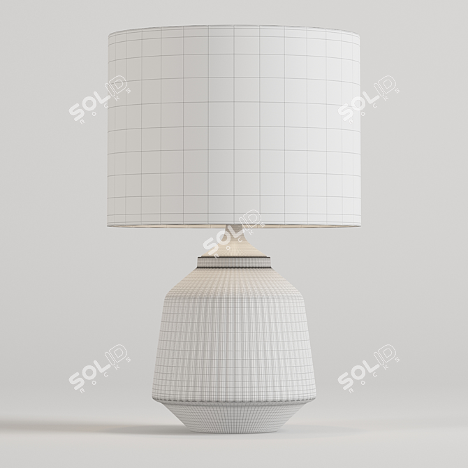 Title: Ripple Ceramic Table Lamp - John Lewis 3D model image 2