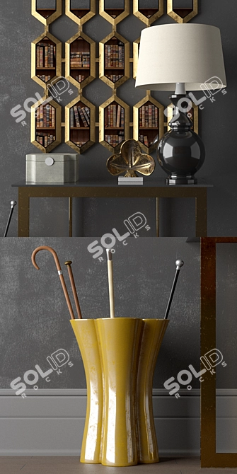 Decorative Console Set 3D model image 3