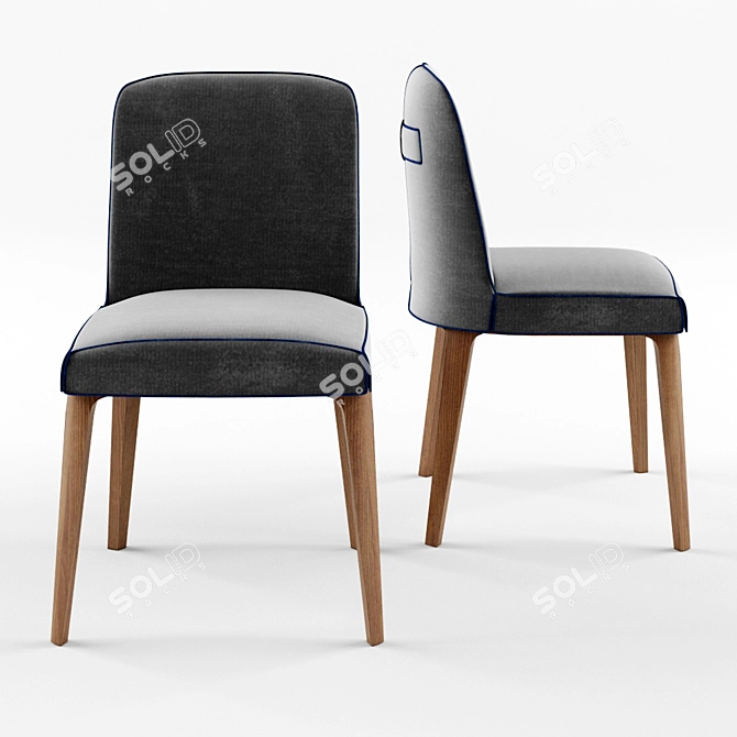 Personalized Dining Chair 3D model image 2
