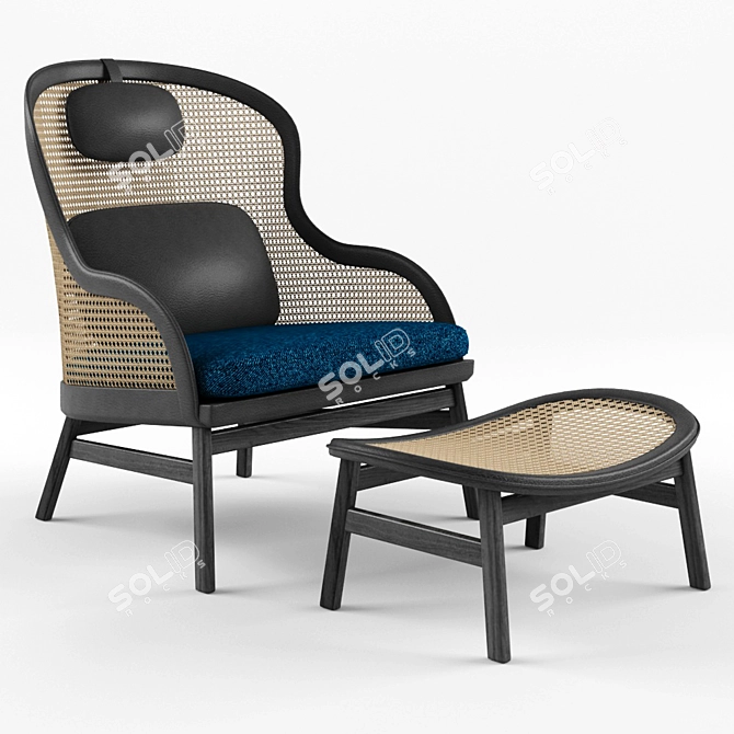 Dandy Lounge: Chic Comfort by Pierre Sindre 3D model image 1