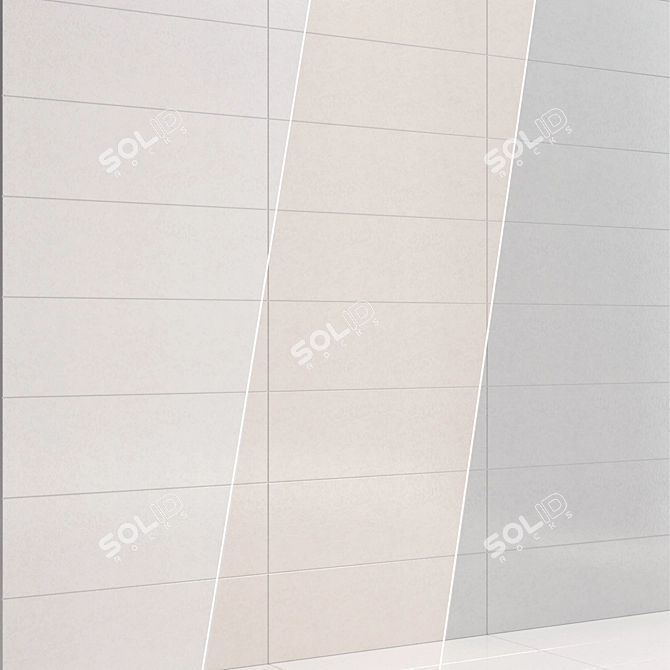 Elegant Linum Stone Ceramic Tiles 3D model image 3