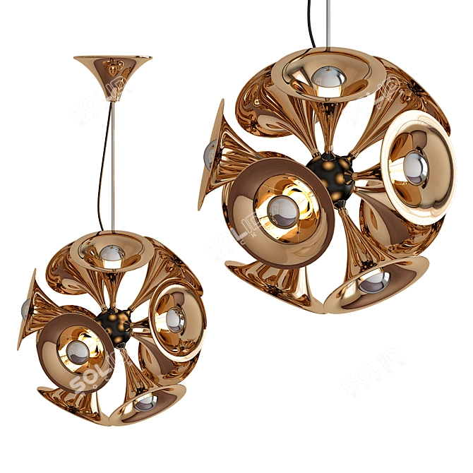Botti Pendant: Timeless Elegance 3D model image 1