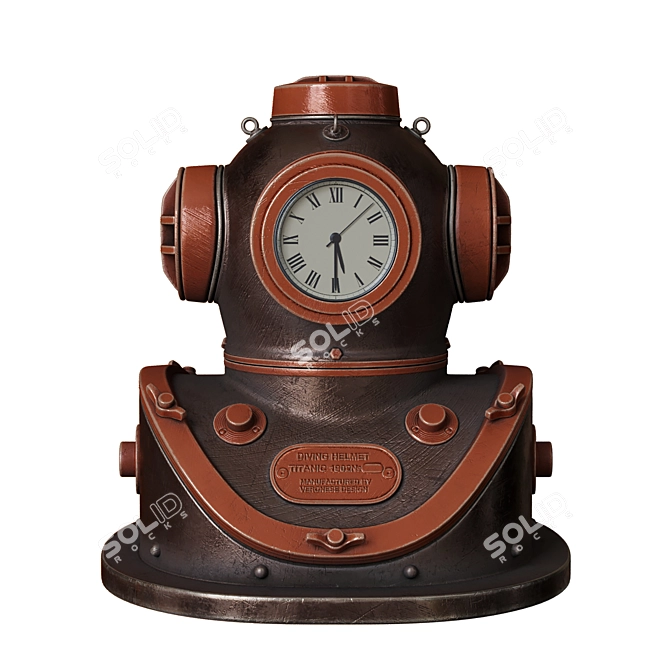 Dive Into Style with Diving Helmet 3D model image 1