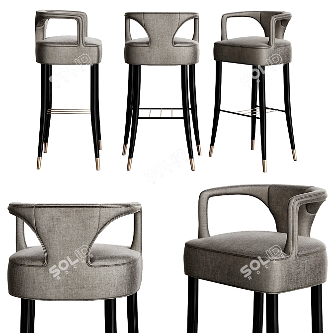 Karoo Bar Chair: Elegant and Functional 3D model image 1