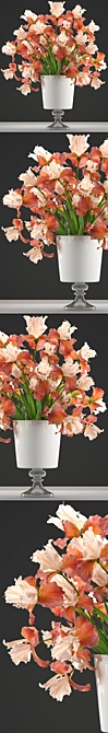 Iris Bouquet: Collection of Flowers 3D model image 2