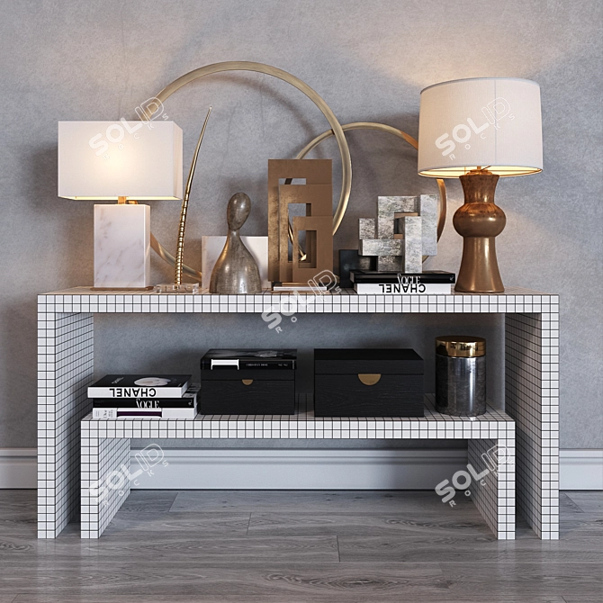 Contemporary ARTERIORS Decor Set 3D model image 1