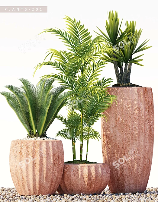 Lush Greens: 3D Plant Models 3D model image 2