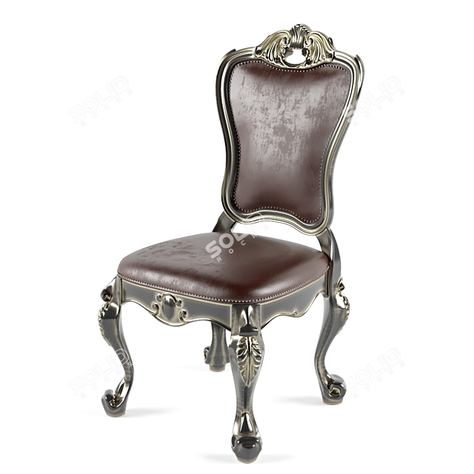 Elegant Ebony Side Chair - McFerran D5188 3D model image 1