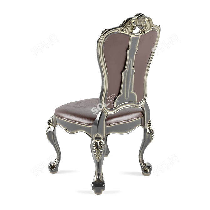 Elegant Ebony Side Chair - McFerran D5188 3D model image 2