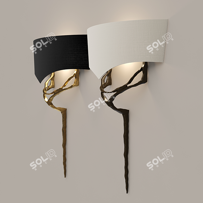 Elegant Erato Pendant Light 3D model image 1