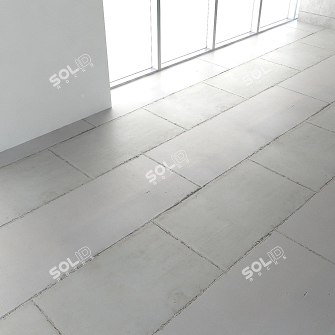 Title: Seamless Concrete Textured Floor 3D model image 2