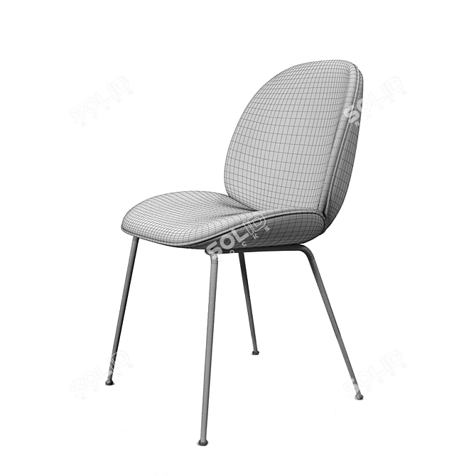 Gubi Chaise Beetle: Stylish 3D Chair 3D model image 2