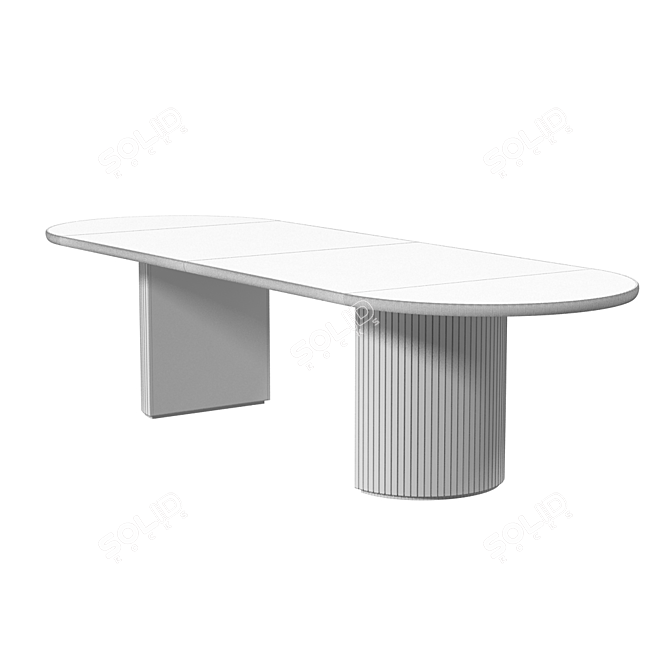 Gubi Moon Set: Stylish Tables in Various Sizes 3D model image 2