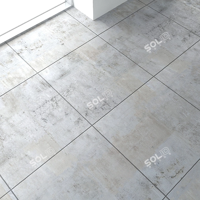 Seamless Concrete Texture: Customizable Design 3D model image 2