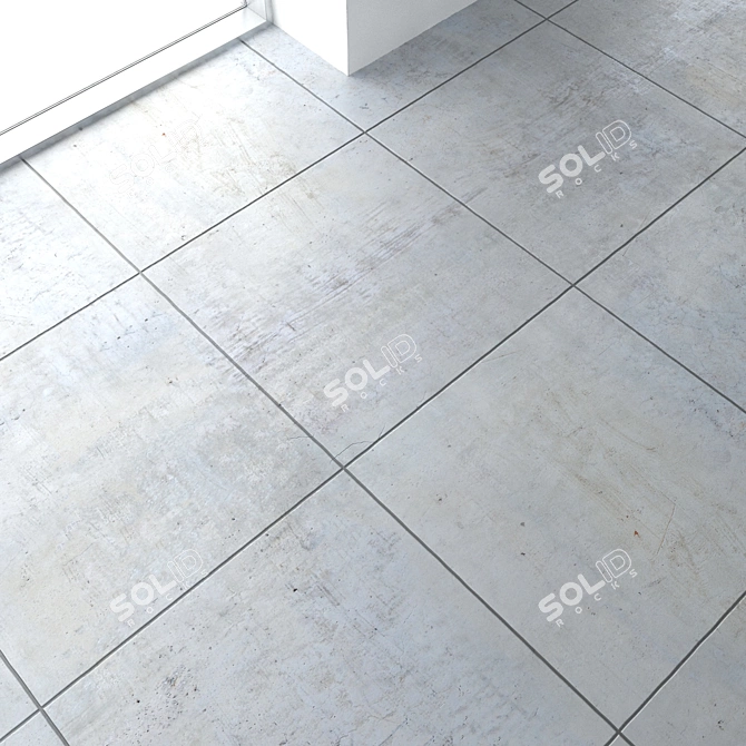 Seamless Concrete Floor - 4K Texture 3D model image 2