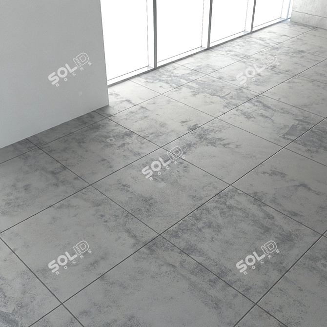 Seamless Concrete Floor Texture 3D model image 3