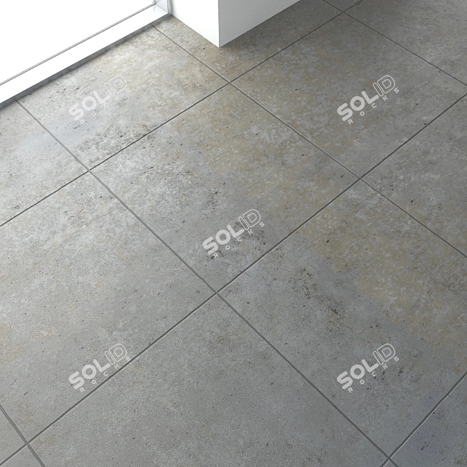 Seamless Concrete Floor 3D model image 1