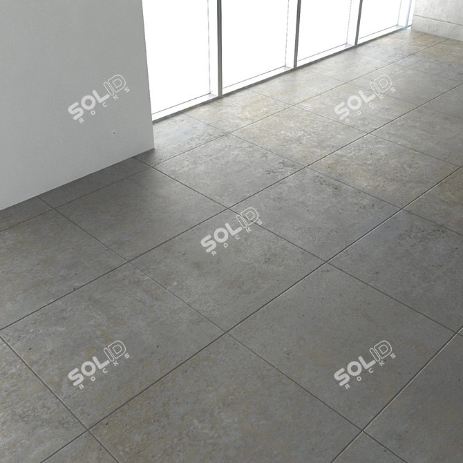 Seamless Concrete Floor 3D model image 3