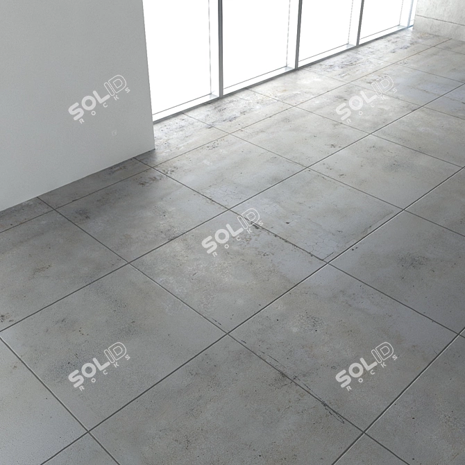 Seamless Concrete Flooring 3D model image 3