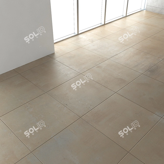 Seamless Concrete Floor Texture 3D model image 3