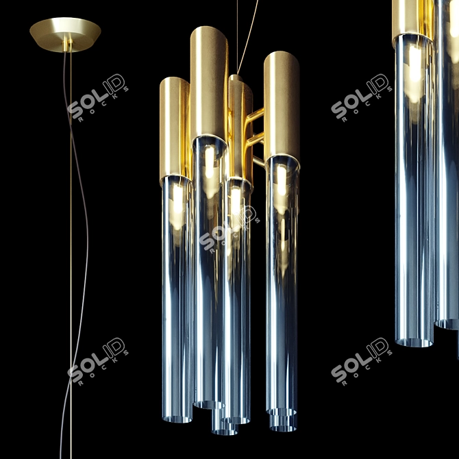 Luxxu Burj Pendant Light 3D model image 1