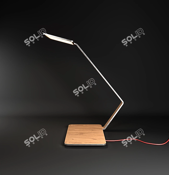 SlimWood OLED Table Lamp 3D model image 1