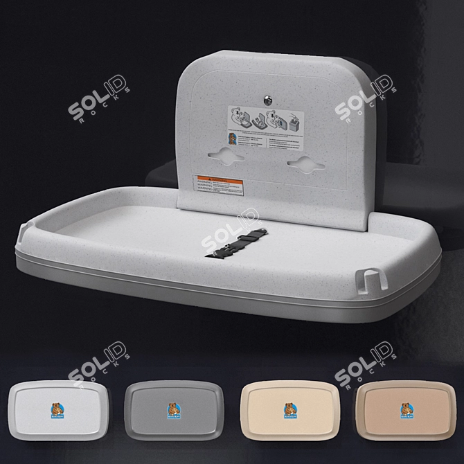 Space-Saving Changing Station! 3D model image 1