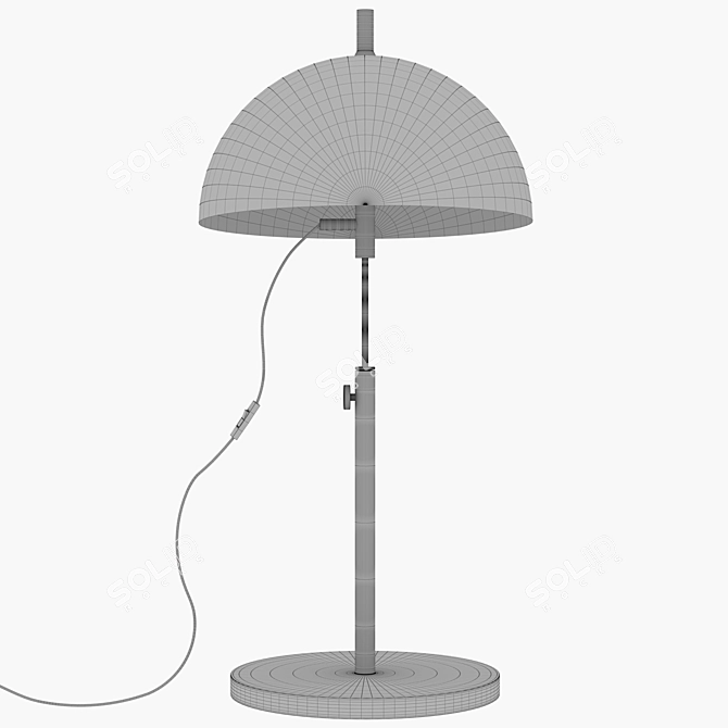 Versatile Bedroom and Study Lamp 3D model image 2