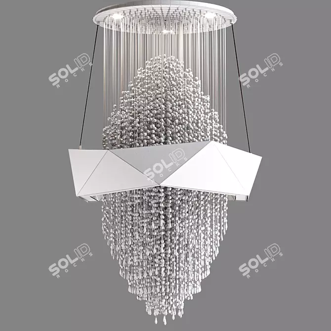 Elegant Chandelier Bracelet 3D model image 3