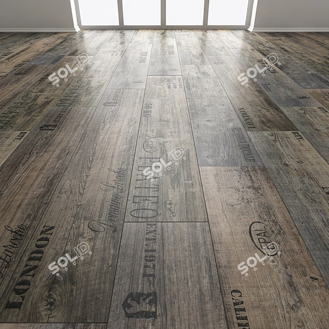 Multi-Texture Presto Tile - 1200/200mm 3D model image 2