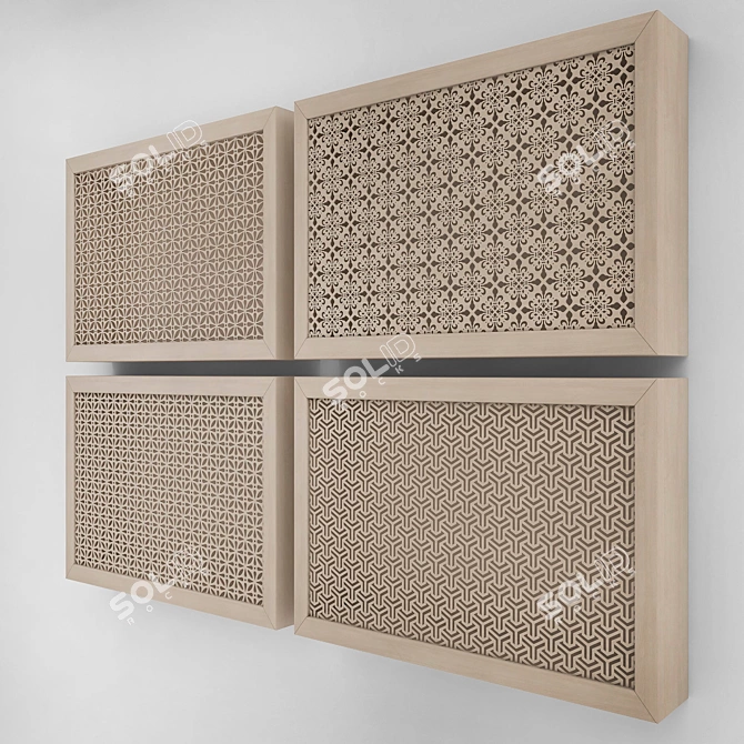 Modern Radiator Screen: Enhance Your Space 3D model image 2