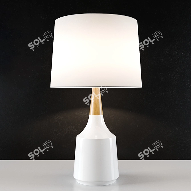 Scandi Chic: Aida Table Lamp 3D model image 1