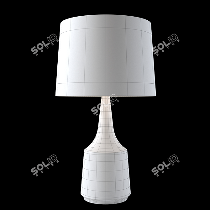 Scandi Chic: Aida Table Lamp 3D model image 3
