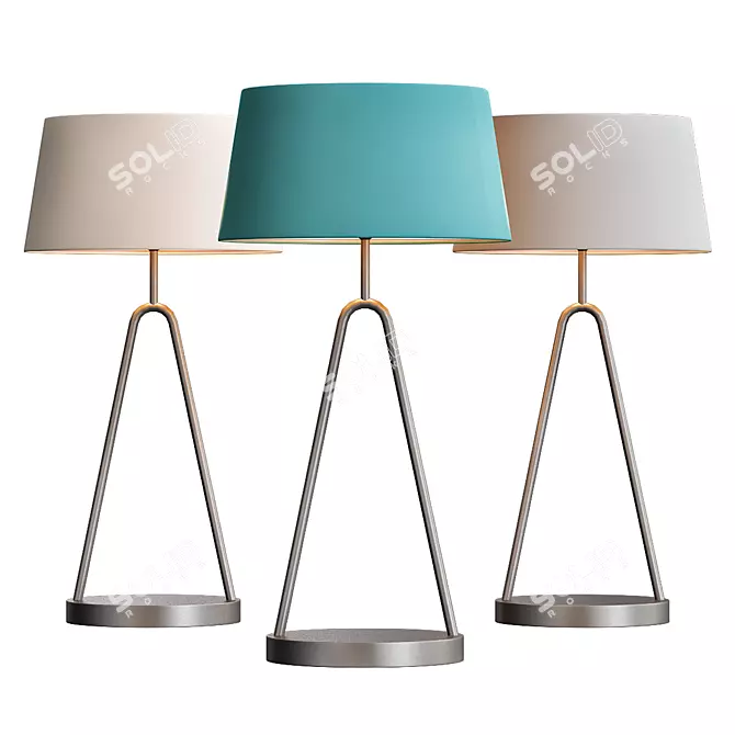 Elegant Heathfield Coupole Table Lamp 3D model image 1